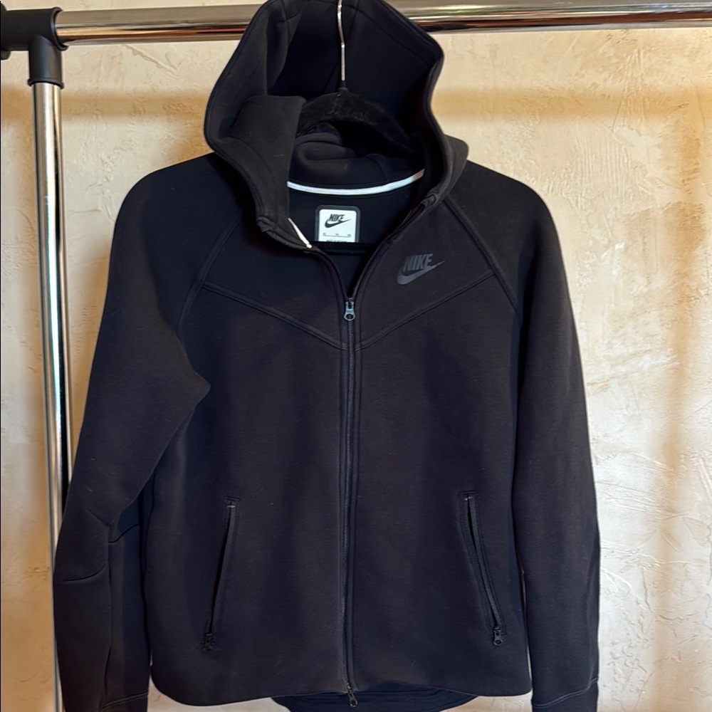 Nike tech black full zip hoodie boys xl
